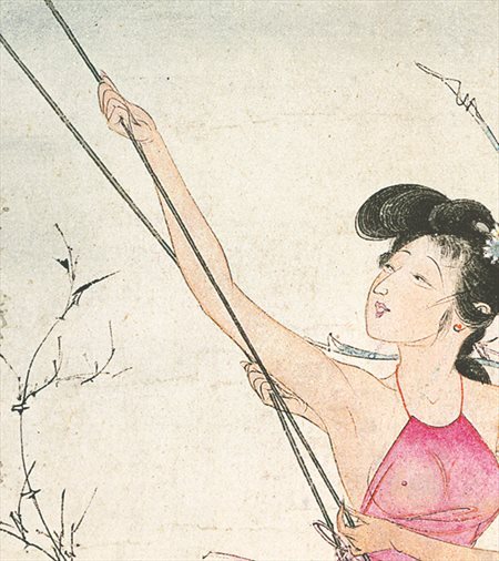 馆陶-胡也佛的仕女画和最知名的金瓶梅秘戏图